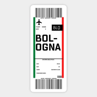 Boarding pass for Bologna Sticker